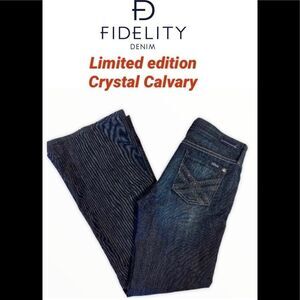 Fidelity Limited edition crystal Calvary jeans
